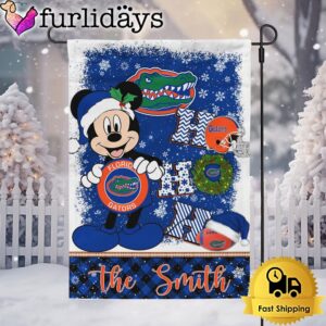 Custom NCAA Florida Gators Mickey Hohoho Christmas Garden Flag