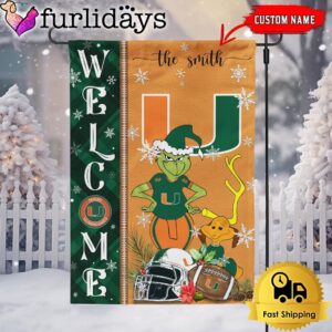 Custom NCAA Miami Hurricanes Football Grinch…