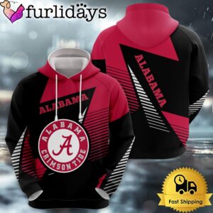 NCAA Alabama Crimson Tide Football Logo 3D Hoodie