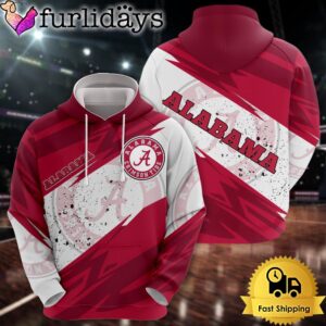 NCAA Alabama Crimson Tide Legendary Logo All Over Print Hoodie