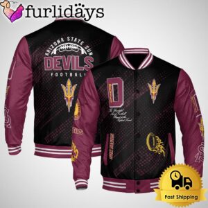 NCAA Arizona State Sun Devils Football Baseball Jacket