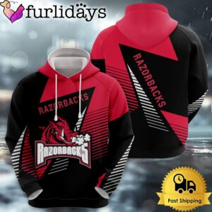 NCAA Arkansas Razorbacks Football Logo 3D Hoodie