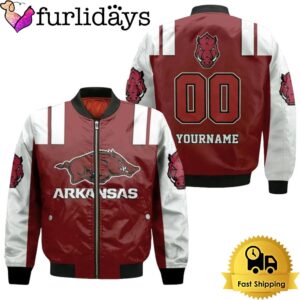 NCAA Arkansas Razorbacks For Razorbacks Fans Personalized Bomber Jacket