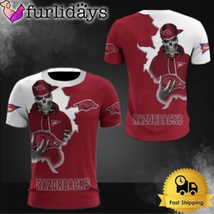 NCAA Arkansas Razorbacks Halloween Skeleton All…