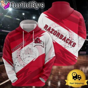 NCAA Arkansas Razorbacks Legendary Logo All Over Print Hoodie