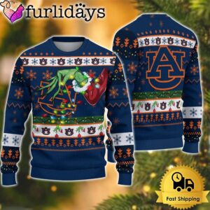 NCAA Auburn Tigers Merry Christmas Grinch…