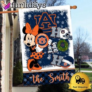 NCAA Auburn Tigers Minnie HOHOHO Christmas Flag