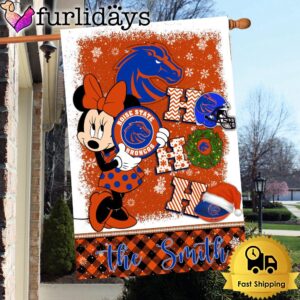 NCAA Boise State Broncos Minnie HOHOHO Christmas Flag