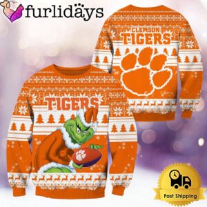 NCAA Clemson Tigers Grinch Custom Name…