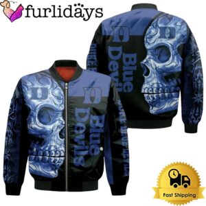 NCAA Duke Blue Devils Skull Bomber Jacket