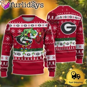 NCAA Georgia Bulldogs Merry Christmas Grinch…