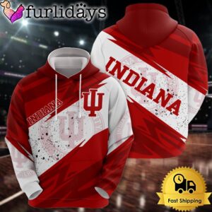 NCAA Indiana Hoosiers Legendary Logo All Over Print Hoodie