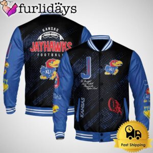 NCAA Kansas Jayhawks Football Baseball Jacket