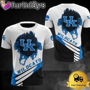 NCAA Kentucky Wildcats Logo Team All Over Print T Shirt