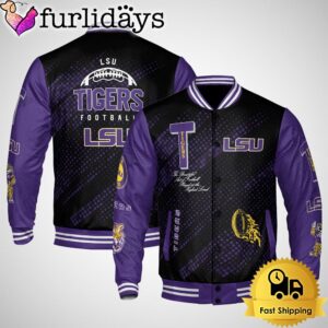 NCAA LSU TIGERS Football Baseball Jacket