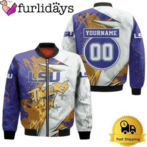 NCAA Lsu Tigers For Lsu Fan Personalized Bomber Jacket