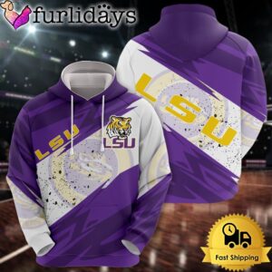 NCAA LSU Tigers Legendary Logo All Over Print Hoodie