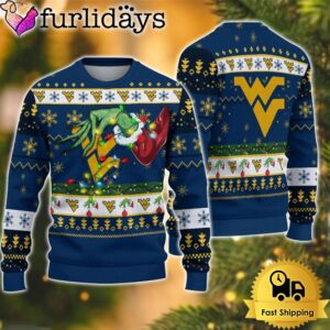 NCAA LSU Tigers Merry Christmas Grinch Hand Ugly Christmas Sweater