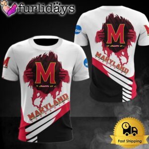 NCAA Maryland Terrapins Logo Team All Over Print T Shirt