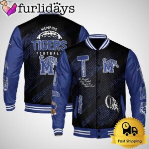 NCAA Memphis Tigers Football Baseball Jacket