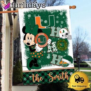 NCAA Miami Hurricanes Minnie HOHOHO Christmas…