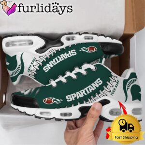 NCAA Michigan State Spartans Football Custom Air Max Plus Shoes