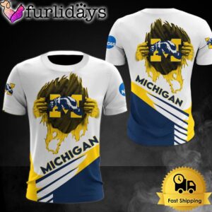 NCAA Michigan Wolverines Logo Team All Over Print T Shirt