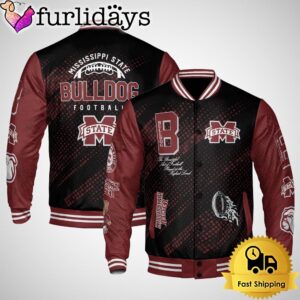 NCAA Mississippi State Bulldog Football Baseball Jacket