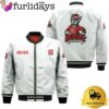 NCAA Nc State Wolfpack Classic White With Mascot Logo Bomber Jacket