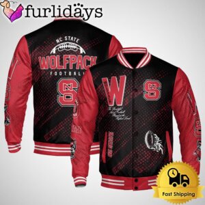 NCAA NC State Wolfpack Football Baseball Jacket