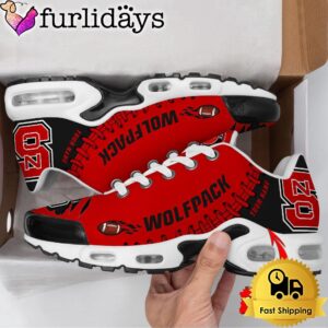 NCAA NC State Wolfpack Football Custom Air Max Plus Shoes