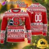 NCAA NC State Wolfpack Logo Football Ugly Christmas Sweater