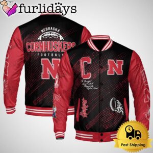 NCAA Nebraska Cornhuskers Football Baseball Jacket