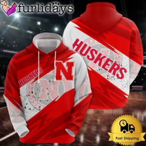 NCAA Nebraska Cornhuskers Legendary Logo All Over Print Hoodie