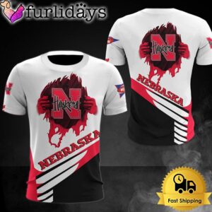 NCAA Nebraska Cornhuskers Logo Team All Over Print T Shirt