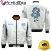 NCAA North Carolina Tar Heels Classic White With Mascot Logo Bomber Jacket