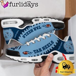 NCAA North Carolina Tar Heels Football Custom Air Max Plus Shoes