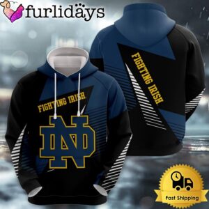 NCAA Notre Dame Fighting Irish Football Logo 3D Hoodie