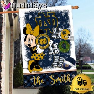 NCAA Notre Dame Fighting Irish Minnie HOHOHO Christmas Flag