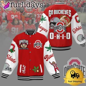 NCAA Ohio State Buckeyes Football Go Buckeyes Baseball Jacket