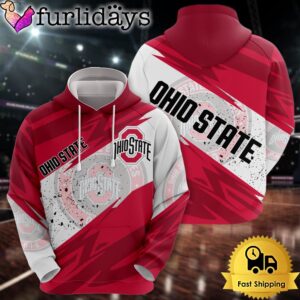 NCAA Ohio State Buckeyes Legendary Logo All Over Print Hoodie