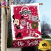 NCAA Ohio State Buckeyes Minnie HOHOHO Christmas Flag