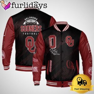 NCAA Oklahoma Sooners Football Baseball Jacket