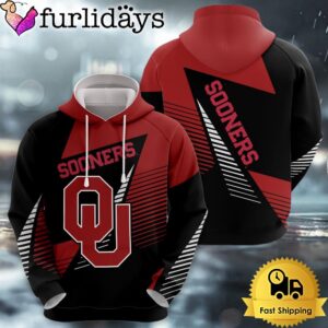 NCAA Oklahoma Sooners Football Logo 3D Hoodie