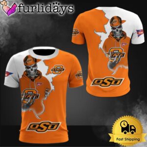 NCAA Oklahoma State Cowboys Halloween Skeleton…