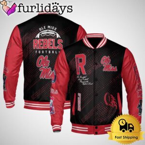 NCAA Ole Miss Rebels Football Baseball Jacket