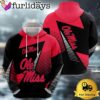 NCAA Ole Miss Rebels Football Logo 3D Hoodie