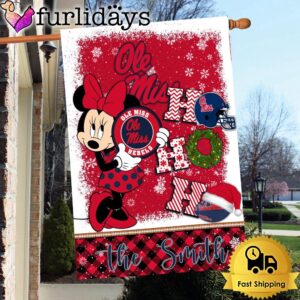 NCAA Ole Miss Rebels Minnie HOHOHO Christmas Flag