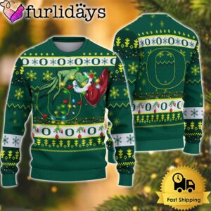 NCAA Oregon Ducks Merry Christmas Grinch…