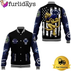 NCAA Penn State Nittany Lions Football Mascot Baseball Jacket